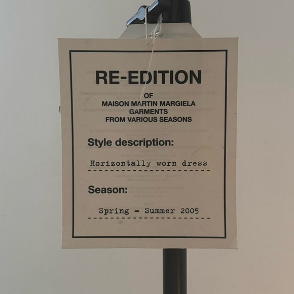 HM x MARGIELA Black SIDEWAYS DRESS / Black Asymmetrical Draped Dress - Picture 6 of 8